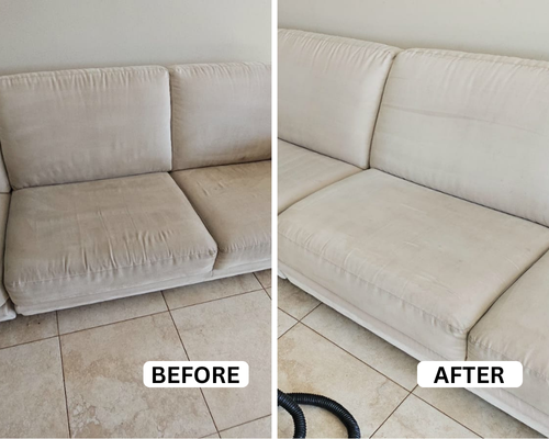 Couch cleaning before and after Perth
