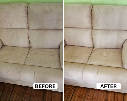 Couch cleaning before and after Perth